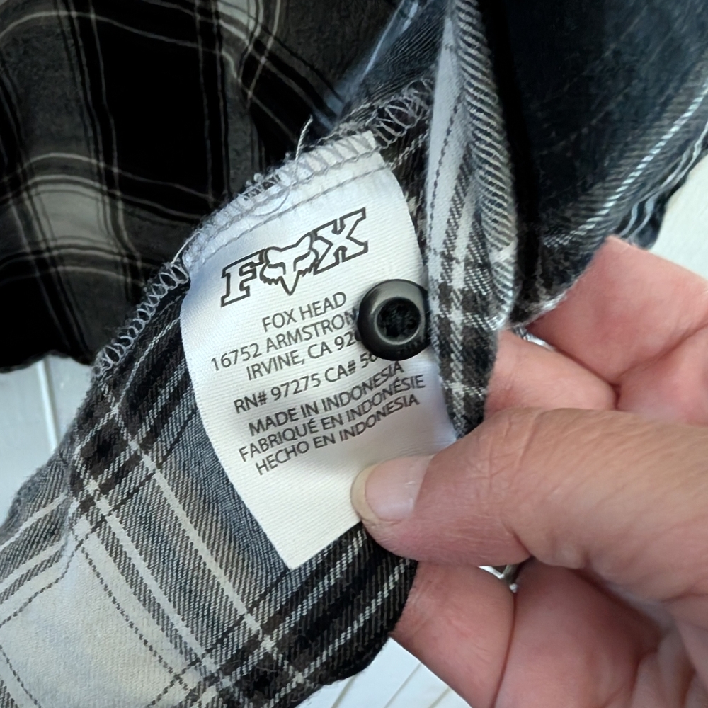 FOX RACING PLAID SHIRT - Picture 7 of 8